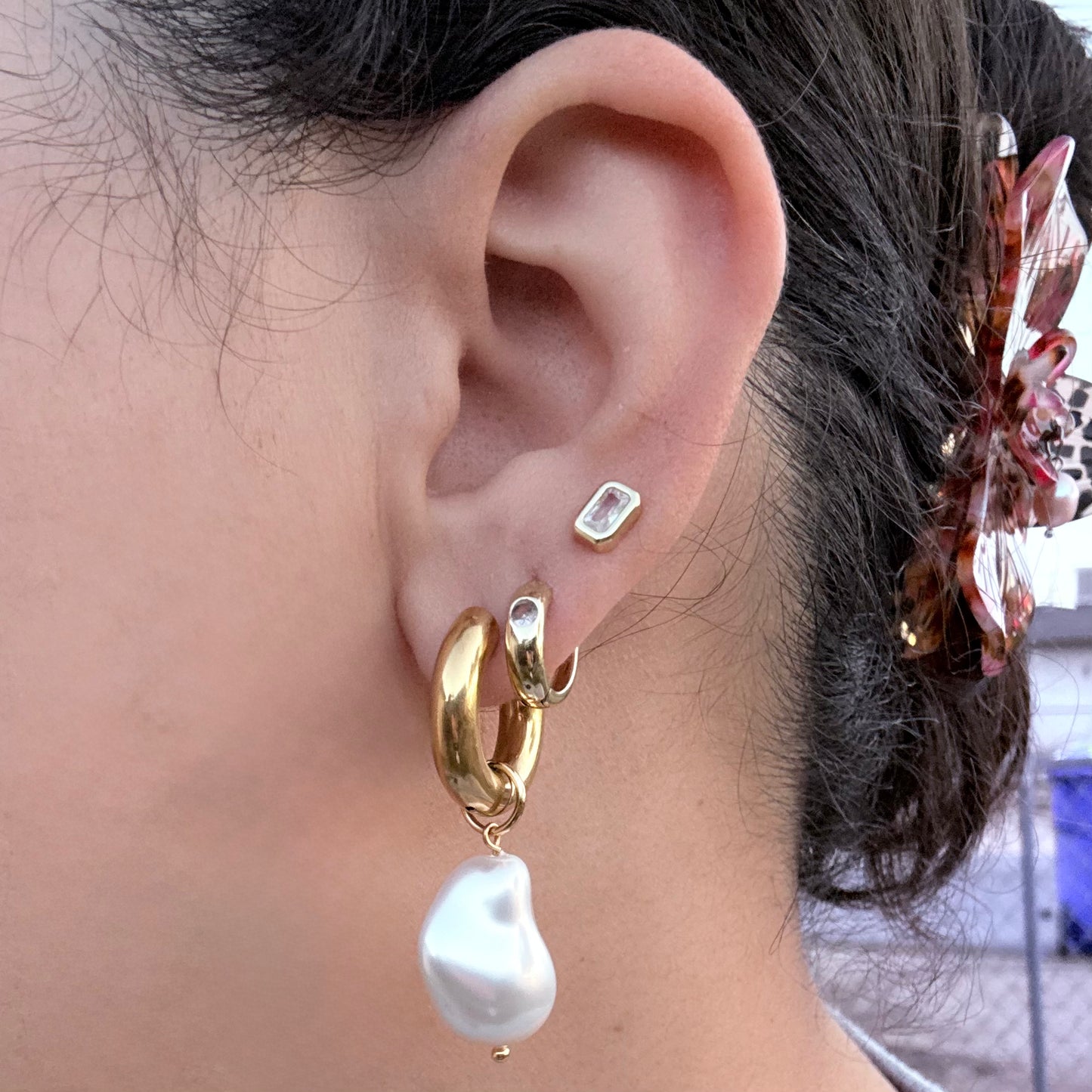 Eve Pearl Hoops